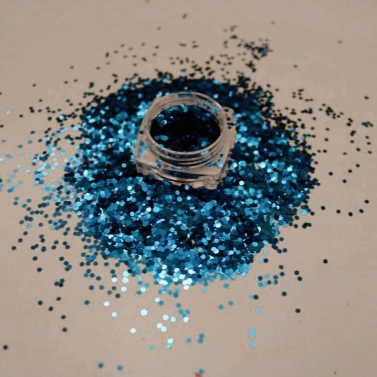 Hot Sale Wholesale Solvent Resistant blue Bulk Glitter For Nail Tumbler Crafts