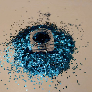 Hot Sale Wholesale Solvent Resistant blue Bulk Glitter For Nail Tumbler Crafts