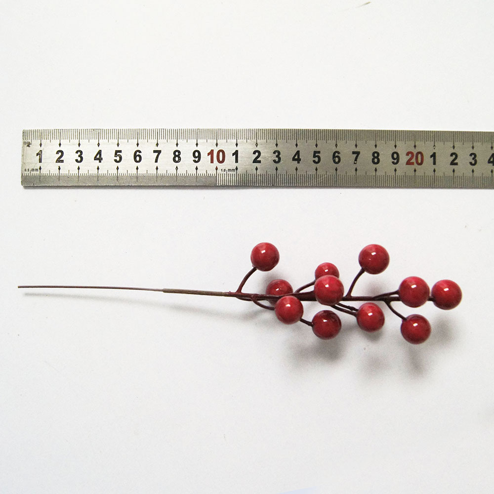 New Arrival Red Berry Floral Picks Artificial Berry Stems For Christmas tree berry