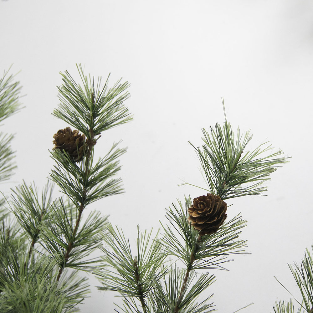 High quality pine needle pre-lit with pine cone garland 270cm artificial christmas garland