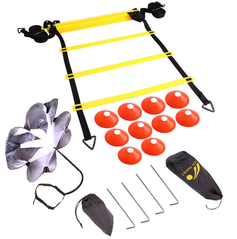 OEM Speed Agility Cones Ladder set resistance umbrella tension belt adjustable hurdle sport soccer football training equipment