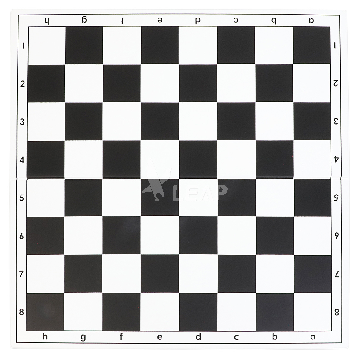 Custom logo 51cm x 51cm 20inch red black white chessboard PVC folding cardboard portable international chess board