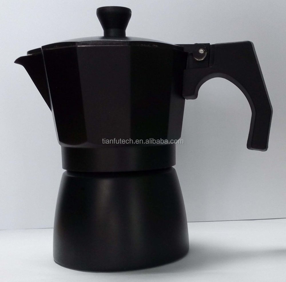 6 cup High Quality Custom Stainless Steel Espresso Italy Coffee Maker stove Moka Pot