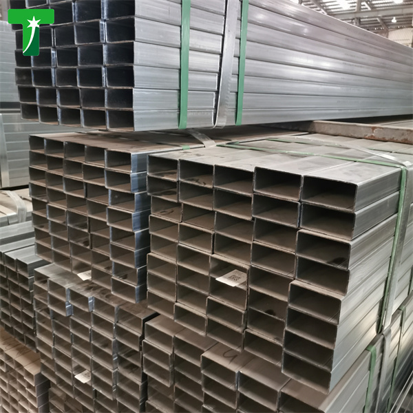 Rectangular hollow gi pipe galvanized steel tube gi square tubing bs 60 Galvanized square  tube