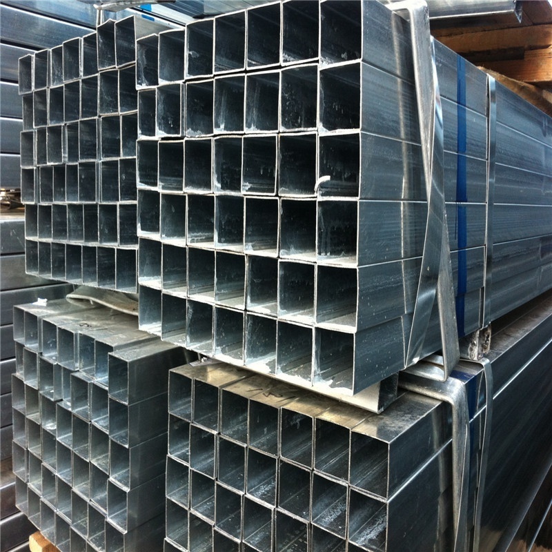 40x40 Hot dip galvanized square steel tube, gi hollow section rectangular tube for Building Customized size