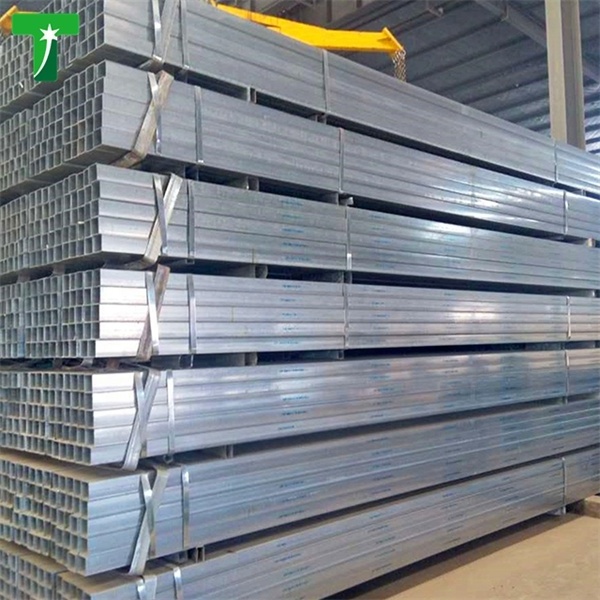 40x40 Hot dip galvanized square steel tube, gi hollow section rectangular tube for Building Customized size