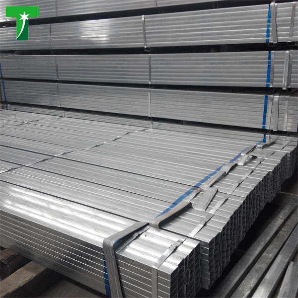 Rectangular hollow gi pipe galvanized steel tube gi square tubing bs 60 Galvanized square  tube