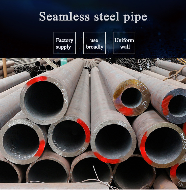 Pipe Carbon Steel Schedule 40 Seamless Round Hot Rolled Pipe 70mm Low Carbon Steel Price 14 Inch Carbon Tuning Pipe for Voice