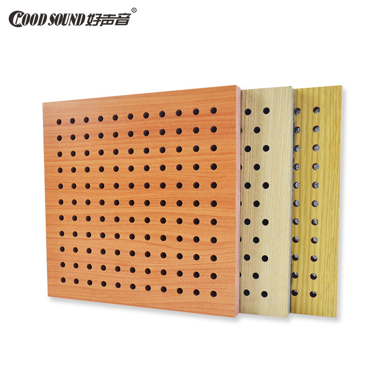 GoodSound Sound Proof Ceiling And Wall Perforated Acoustic Wood Panel For Sound Absorption  Project 3d model design