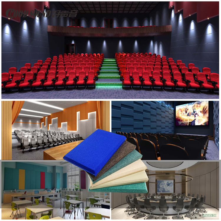 GoodSound Velvet Acoustical Fabric Sound Proof Deadening Wall Panels Sound Absorption Panel