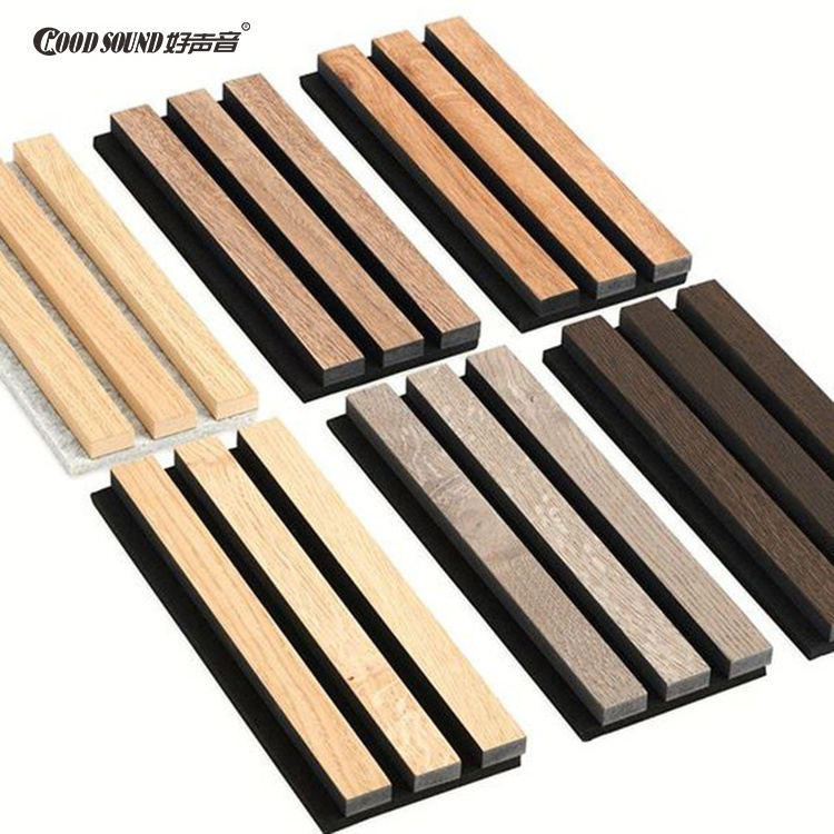 Sample Link/Goodsound Akupanel Ceiling Sound Absorbing Wood And Pet Acoustic Slat Wall Panels For Stadium