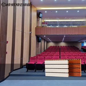 GoodSound 3d model design Theater Grooved Wooden Strip Sound-Absorbing Wall Soundproof Acoustic Wood Panel