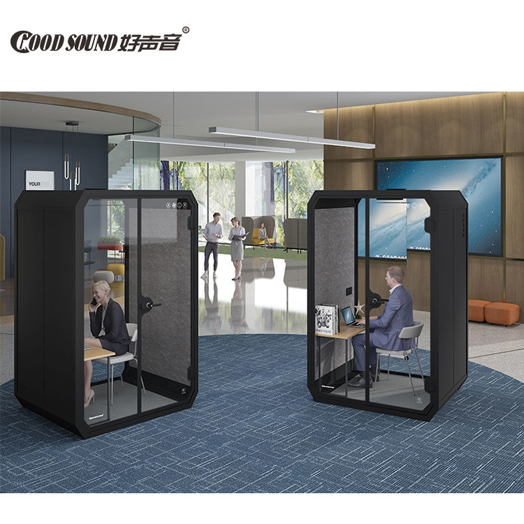 Goodsound Sound Proof Open Office 2 Person Privacy Acoustic Telephone Sound Music Soundproof Studio Booth