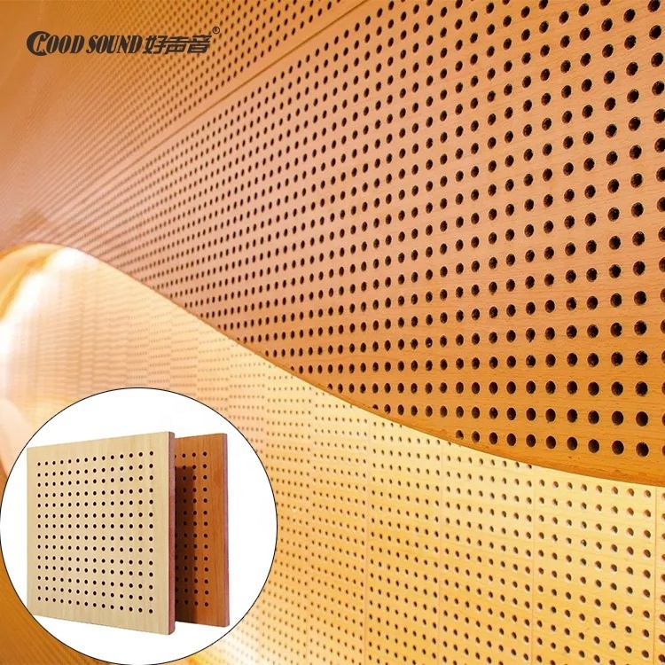 Building Project/GoodSound Conference Room Auditorium Walls Mdf Mgo Micro Perforated Wooden Acoustic Soundproof Panel