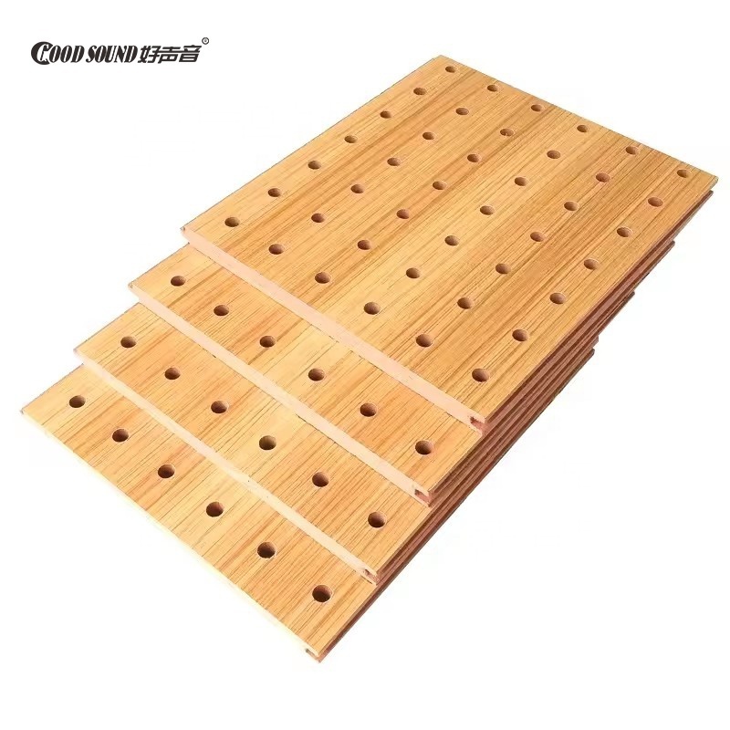 Building Project/GoodSound Sound Diffusion Perforated Solid Wood Art Real Wood Veneer Acoustic Ceiling Wall Panels