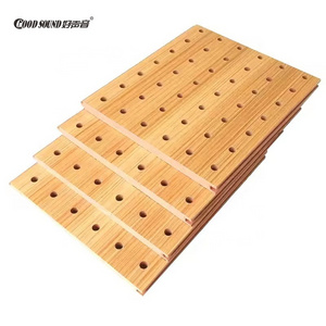 Building Project/GoodSound Sound Diffusion Perforated Solid Wood Art Real Wood Veneer Acoustic Ceiling Wall Panels