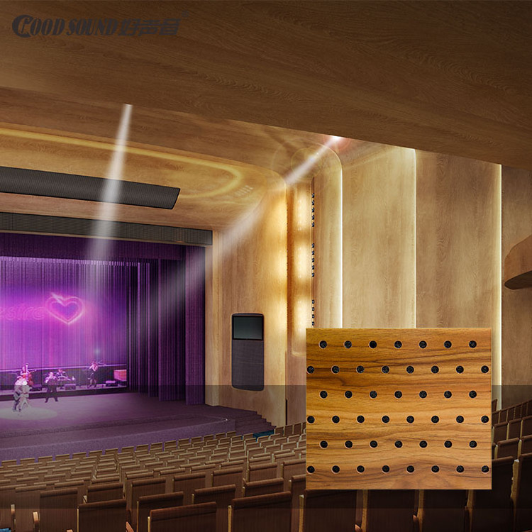 GoodSound Sound Absorption Engineering Sound Proof Perforated Wood Texture Ceiling Tile Art Acoustic Wall Panels 3d model design