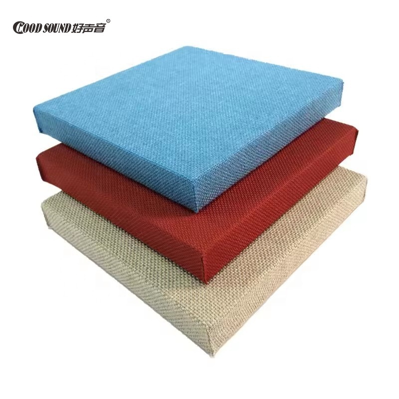 Goodsound Interior Fabric Wrapped PET Felt Acoustic Sound Absorbing Fiberglass Wall Panels for Studios Offices Room