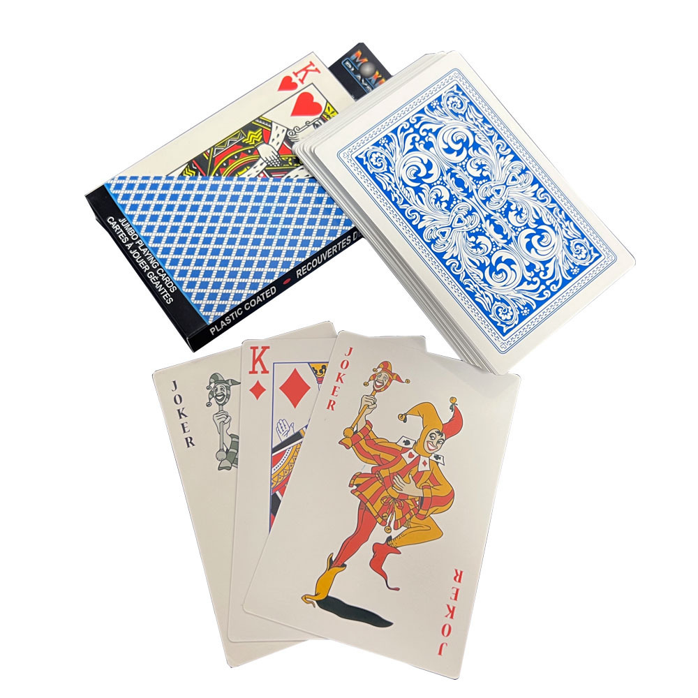 Custom Jumbo Face Playing Cards Printing Jumbo Playing Cards Single Sets