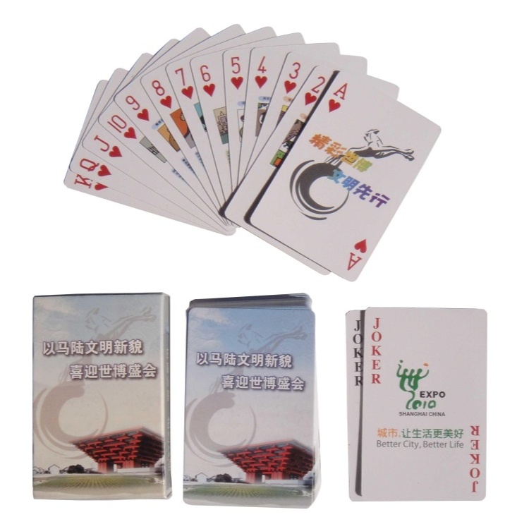 Customized High Quality  Printed PVC Gold Foil Playing Poker Cards Waterproof Plastic Magic Card Mini Paper Playing Cards