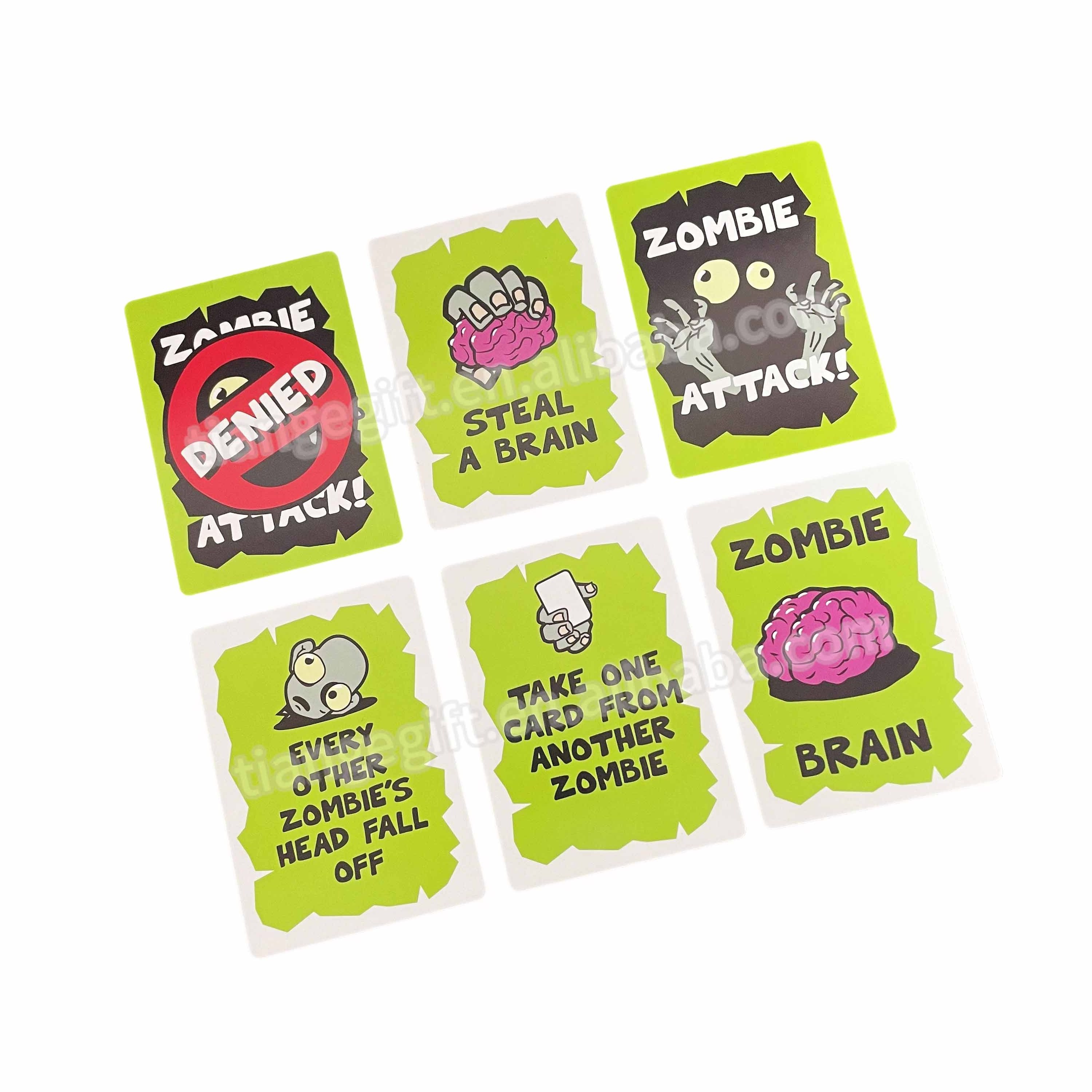 Custom Zombie Cards Game Deck Box Bridge Card Game Set