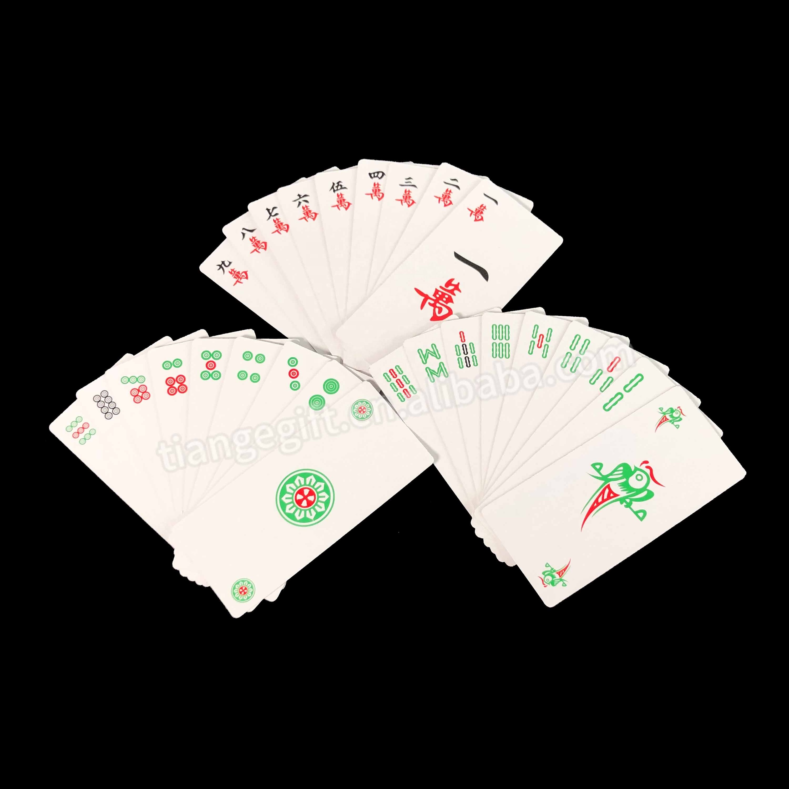 custom chinese travel 144 cards paper mahjong playing game cards for fun