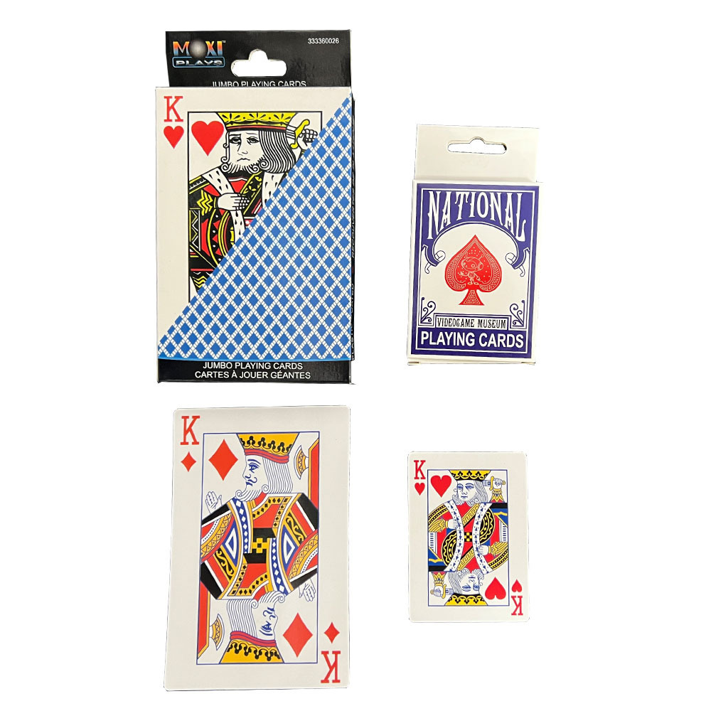 Jumbo Index Playing Cards Custom Full Printed Logo Jumbo Playing Cards