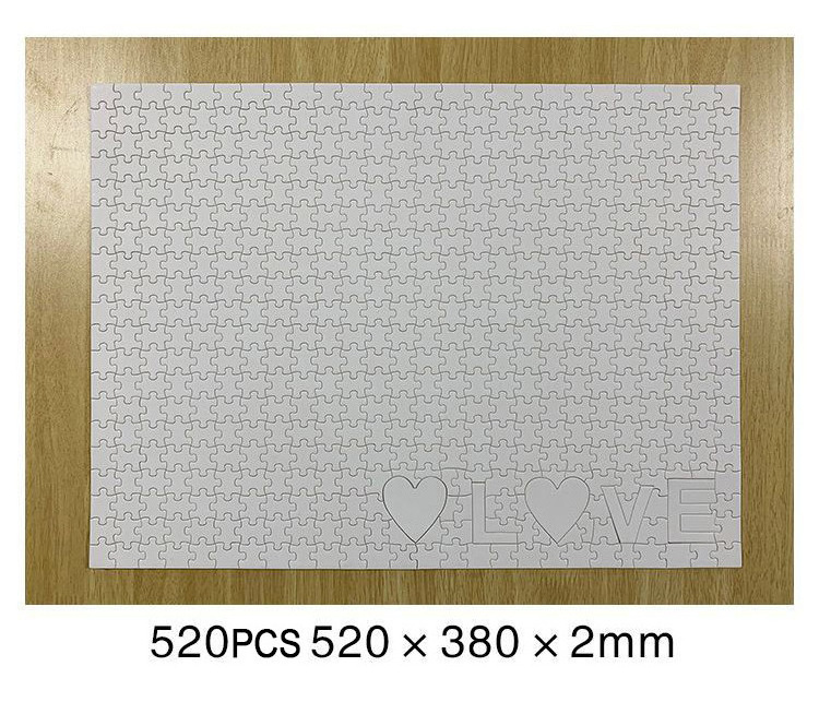 Wholesale printable paper cardboard for adults 500pcs/1000pcs blank jigsaw puzzle for sublimation