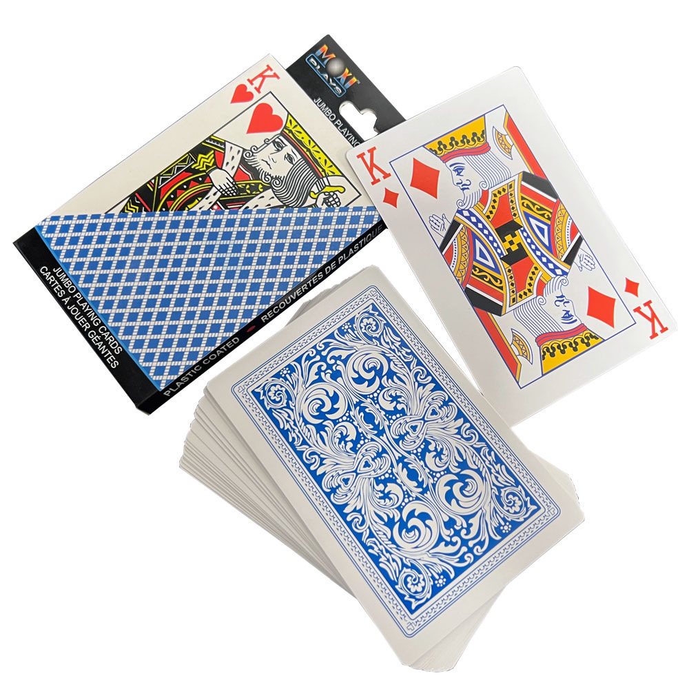 Custom Jumbo Face Playing Cards Printing Jumbo Playing Cards Single Sets