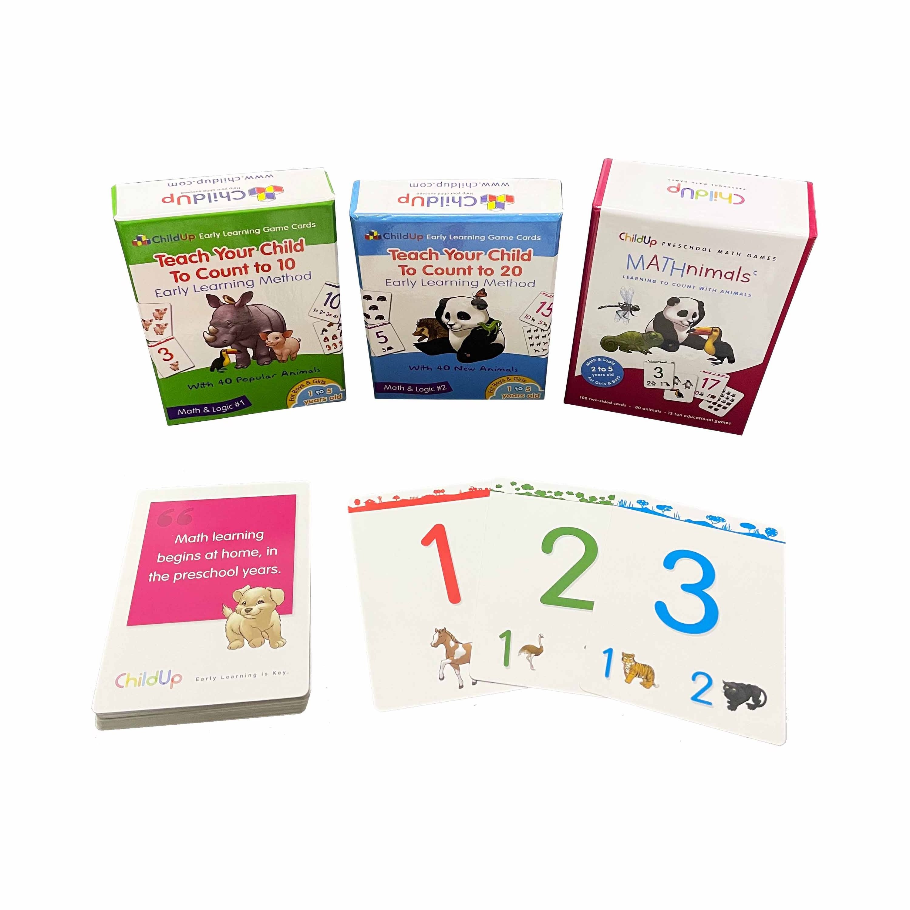 Custom Kids Toddlers Flashcards Educational Kids Alphabet Flash Cards with binder ring