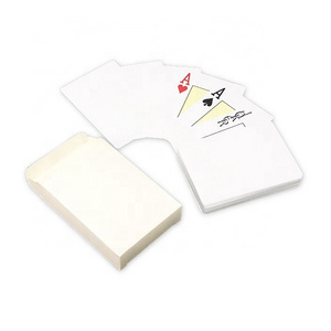 Custom PVC Waterproof Printing Plastic Sublimation Blank Playing Cards