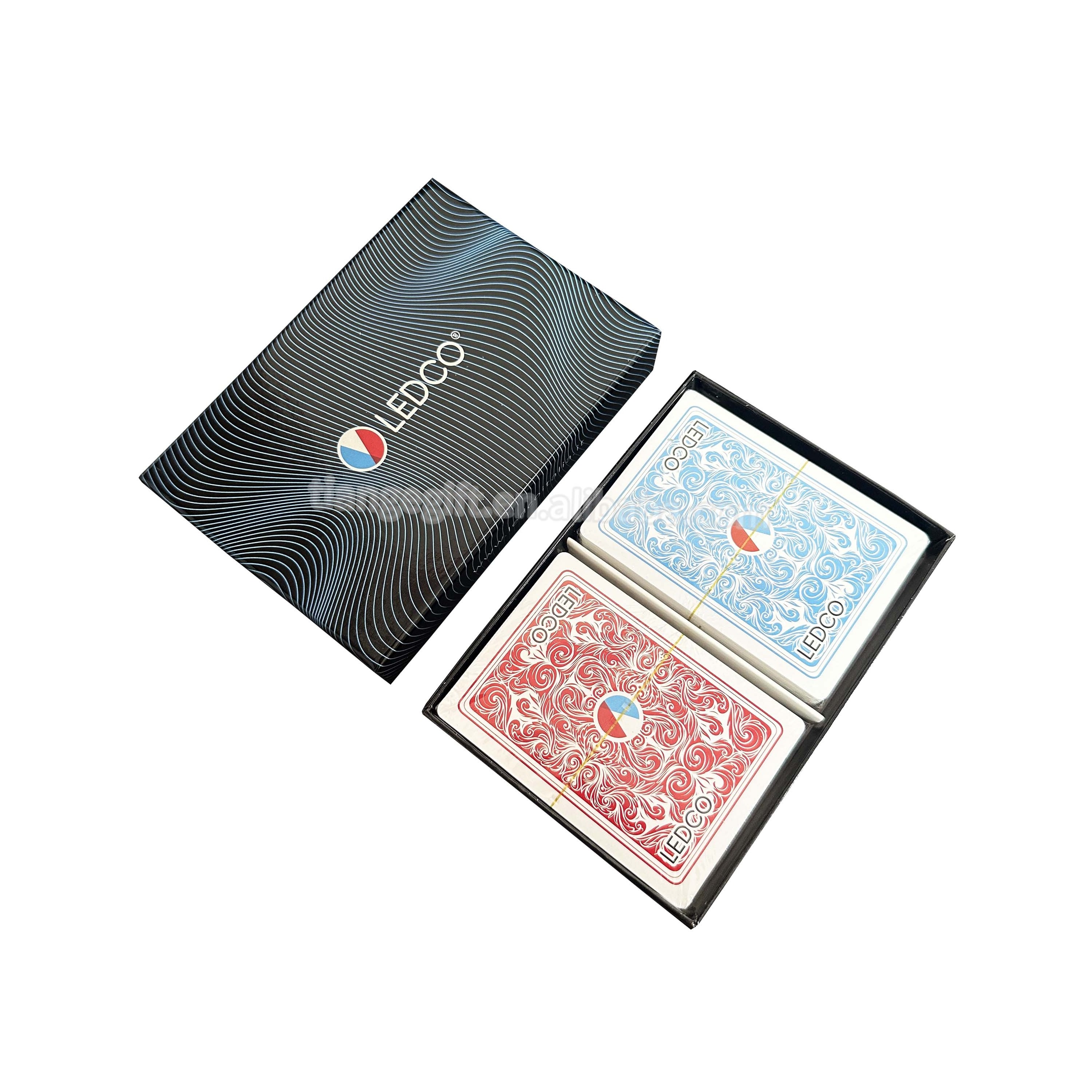 Custom Design Double Deck Red and Blue Paper Playing Poker Cards For Promotion