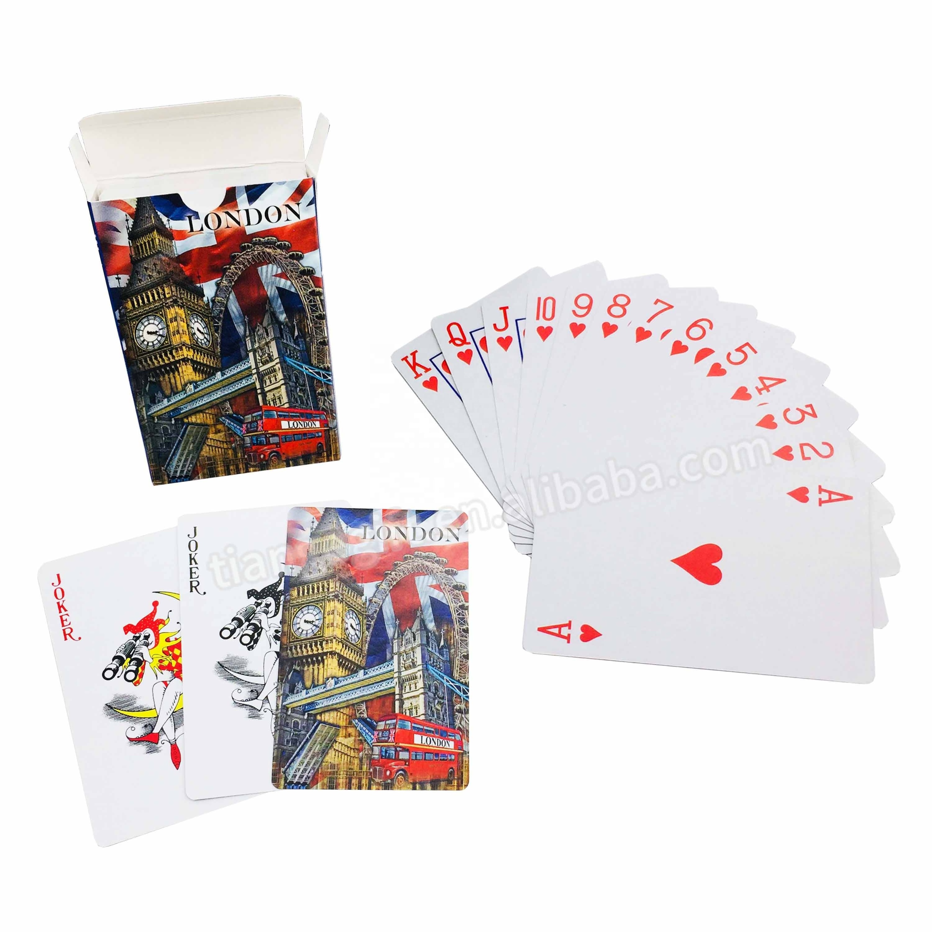 Custom Printing Advertising Paper Poker Playing Cards with Company Logo