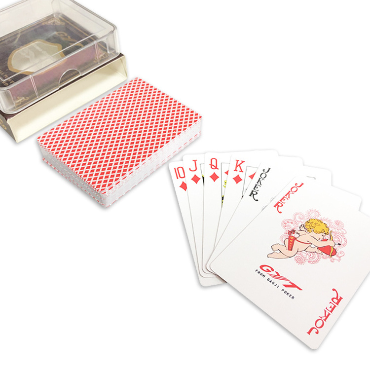 Customized Logo Card Game Playing Cards Advertising PVC/Plastic Waterproof Playing Cards