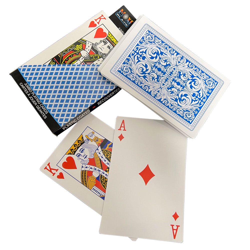 Custom Jumbo Face Playing Cards Printing Jumbo Playing Cards Single Sets