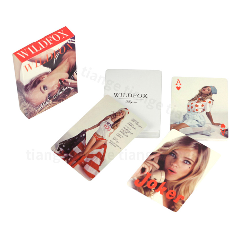 Custom Adult Sexy Girls Playing Cards