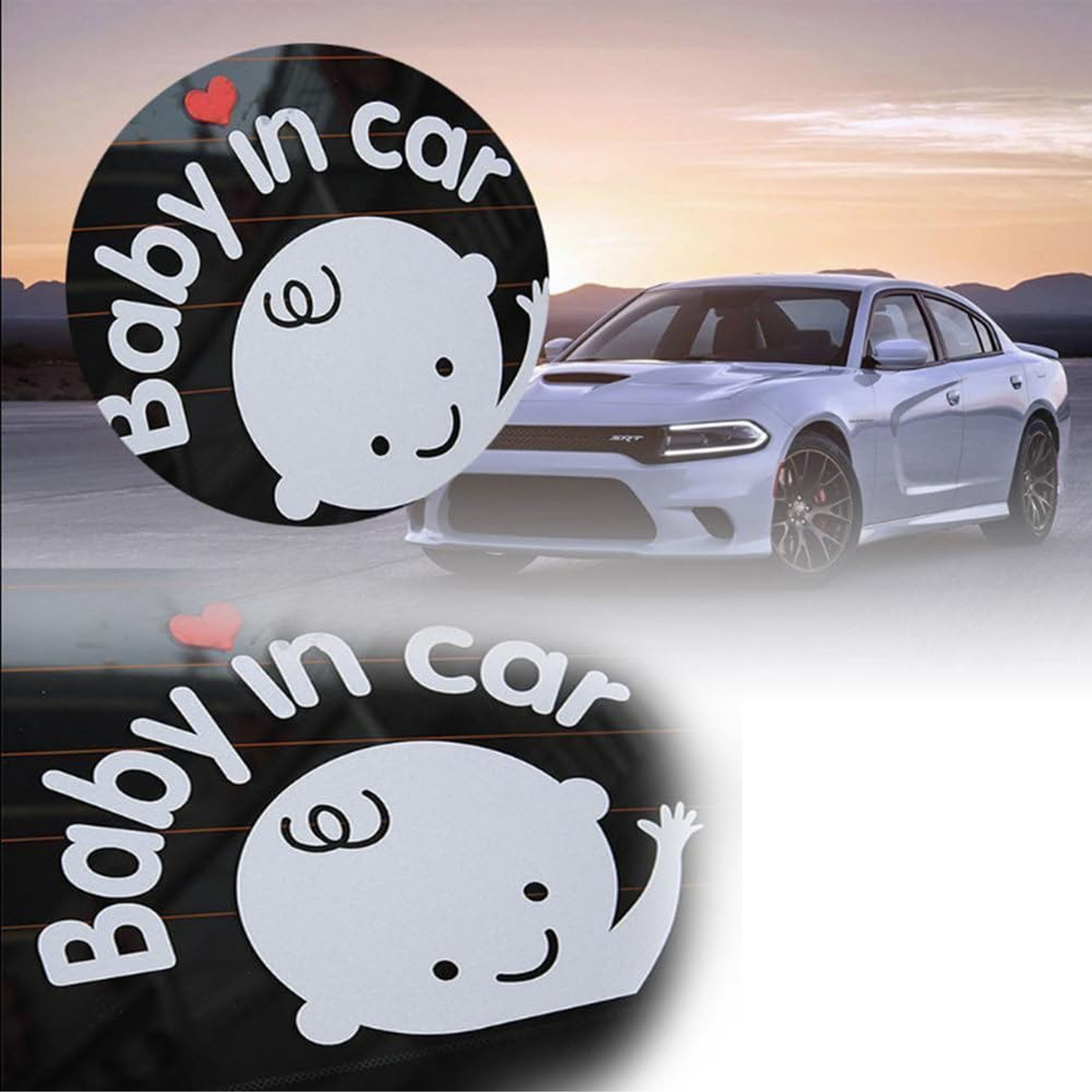 Custom Reflective Sticker For Car Baby On Board Car Sticker