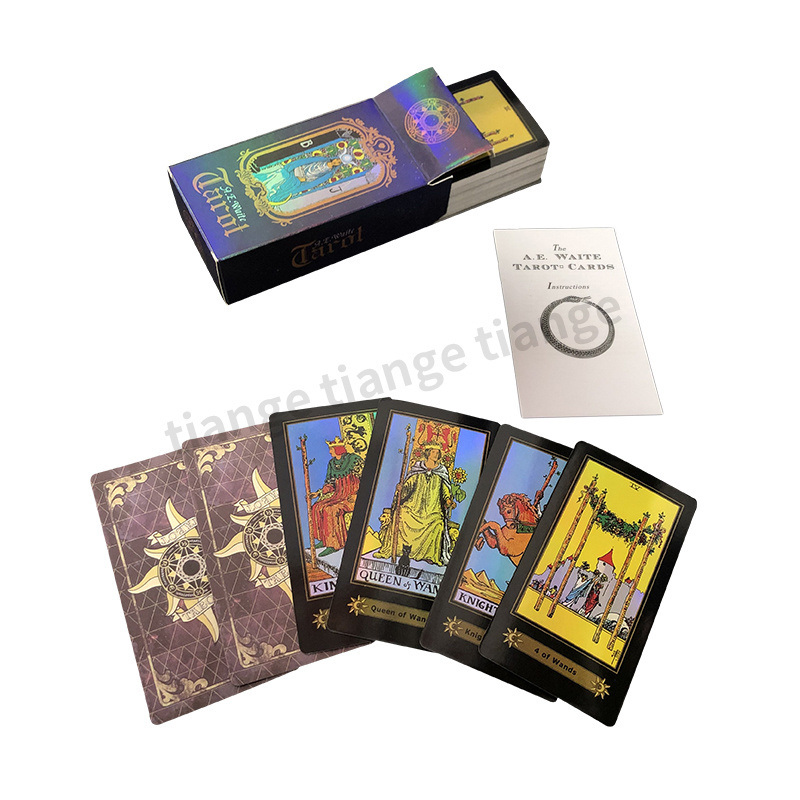 Custom TCG Game Card Oracles Playing Card Game Blank Cat Silver Gold Holographic Tarot Cards