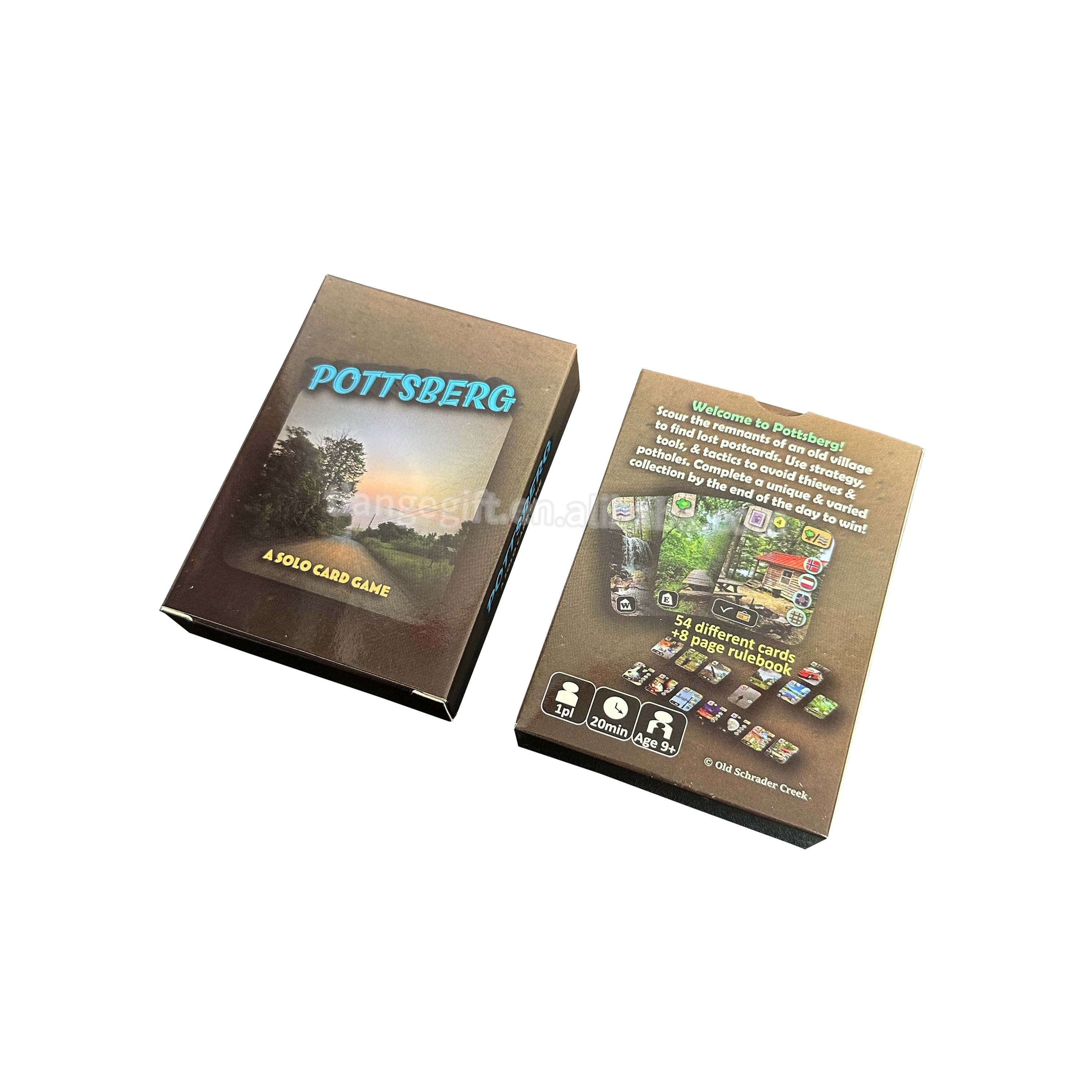 Custom plastic trading playing solo card game deck boxes