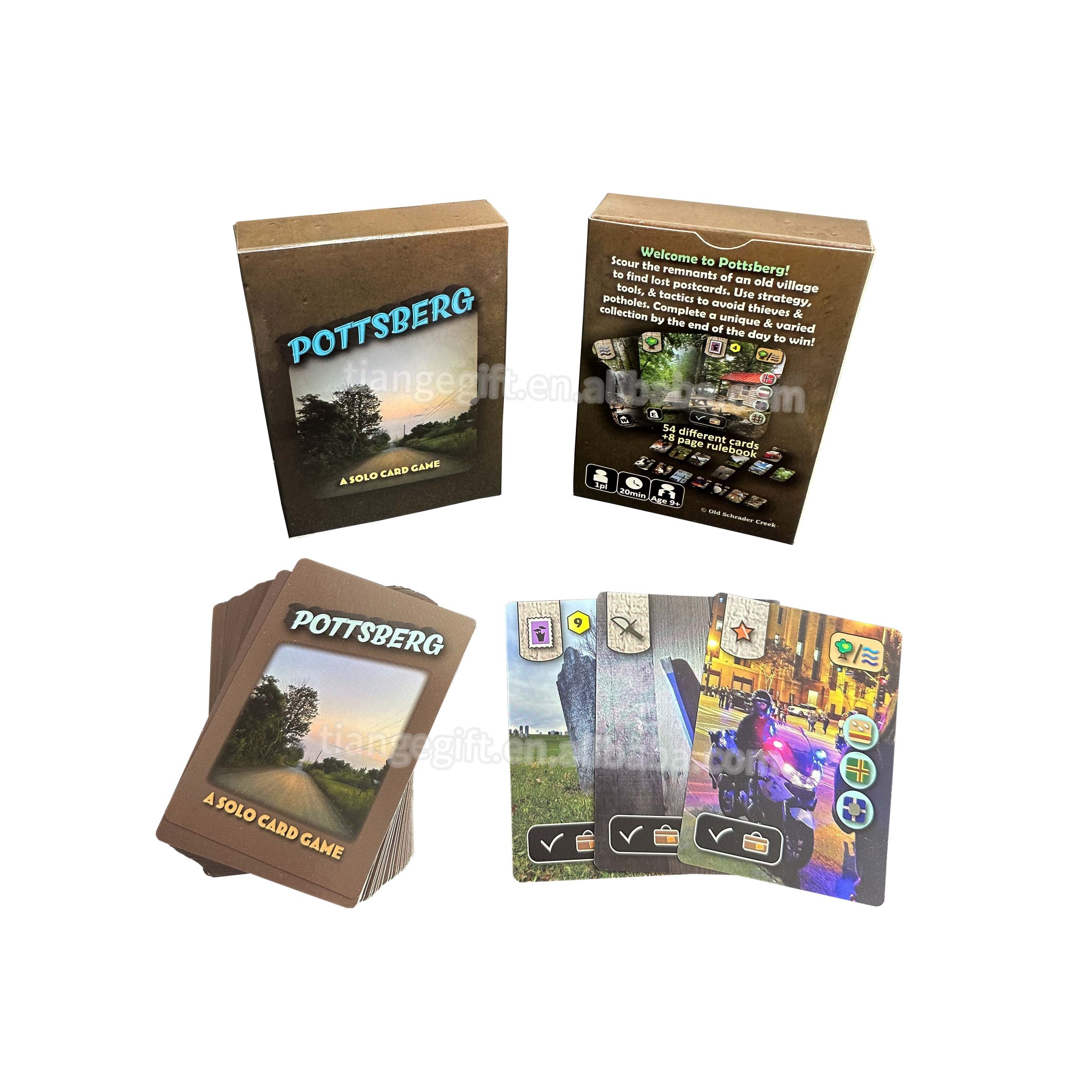 Custom plastic trading playing solo card game deck boxes