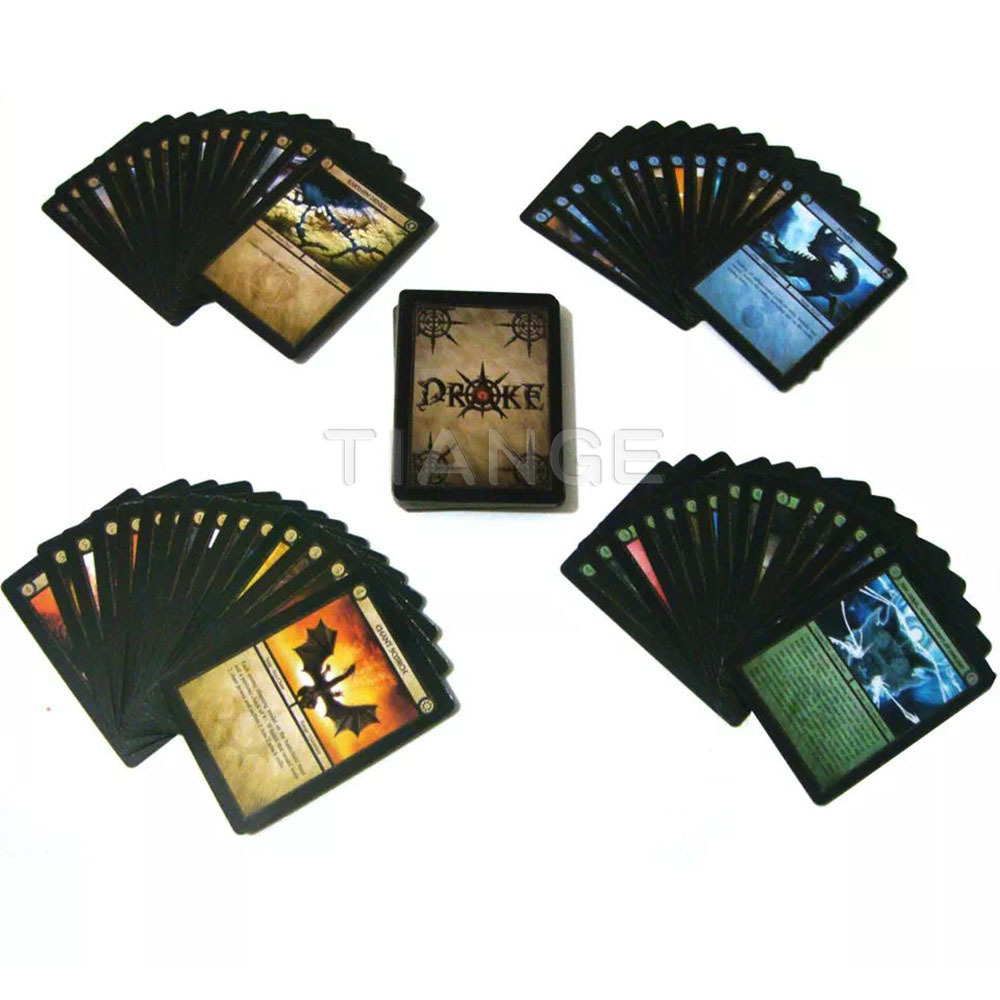 Custom Black Collection Magic Cards Game Holographic Business Trading Paper Cards