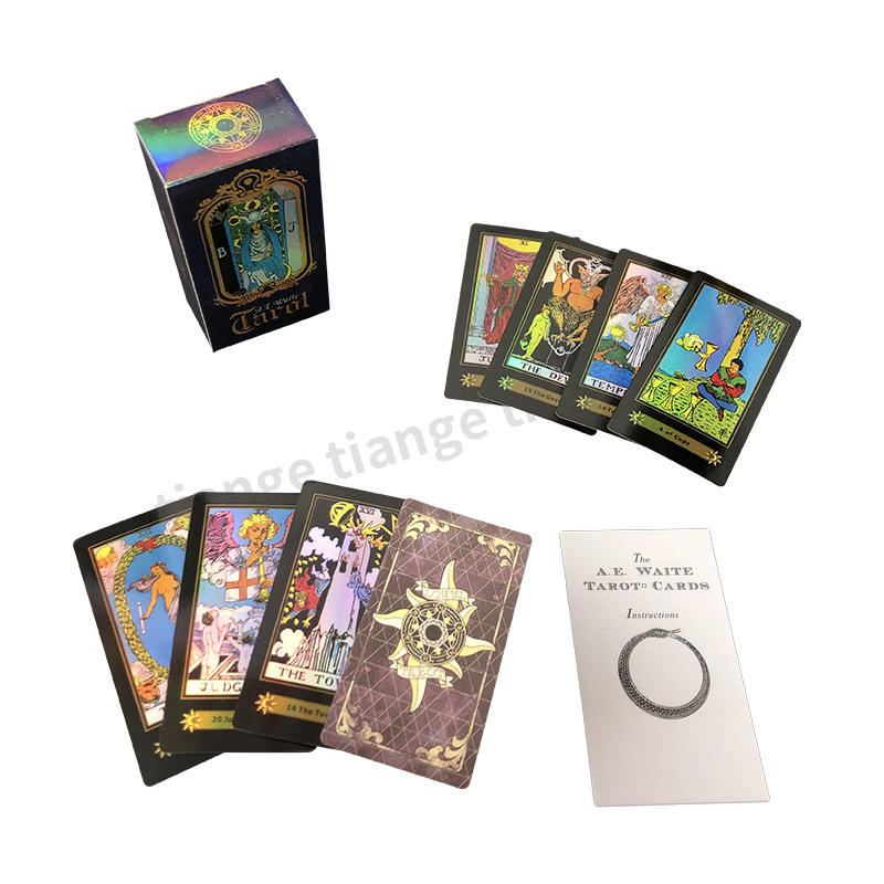 Custom TCG Game Card Oracles Playing Card Game Blank Cat Silver Gold Holographic Tarot Cards