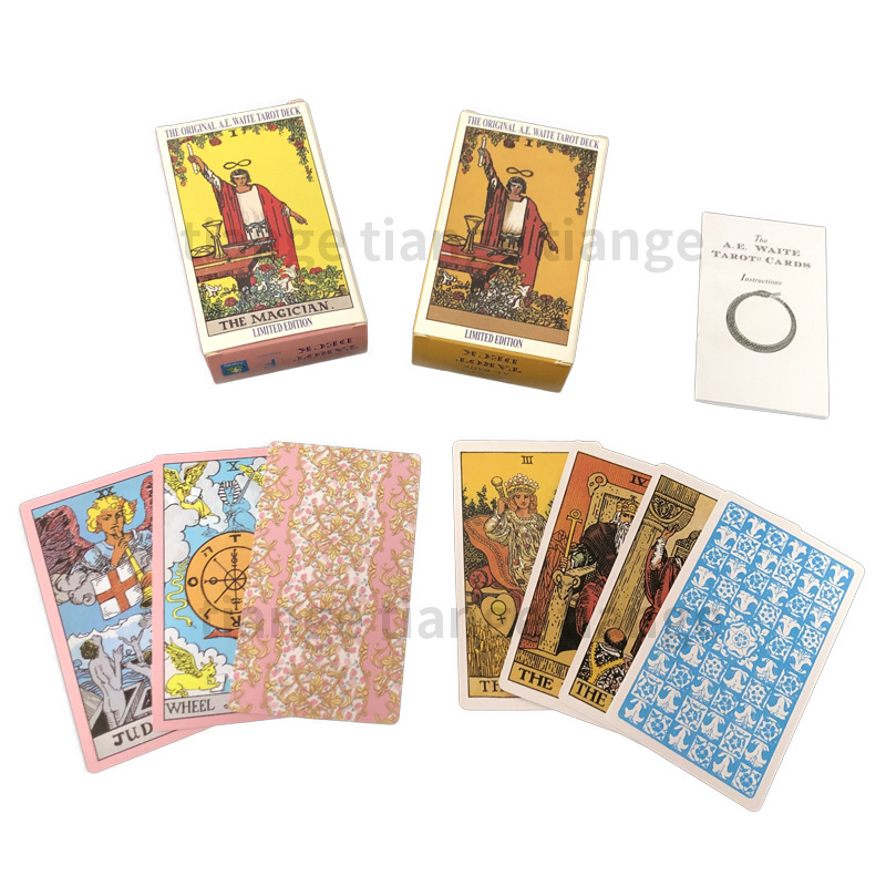 Original Custom Print Your Own Bulk Affirmation Cards Pink Angel Osho Zen Tarot Cards Decks