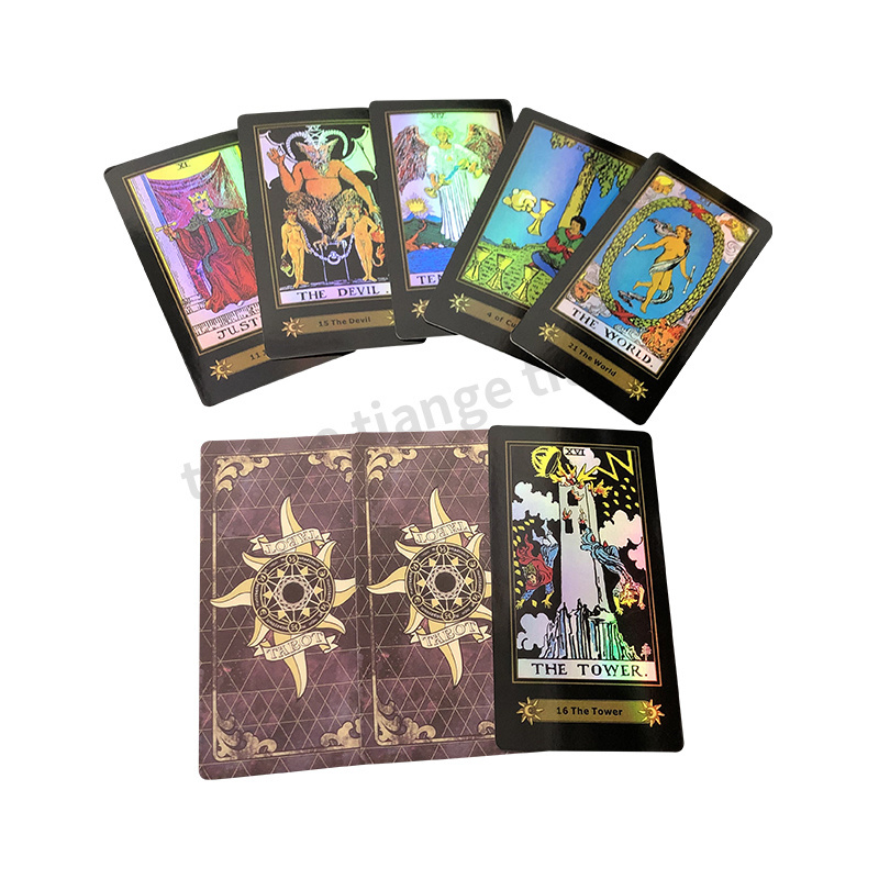 Custom TCG Game Card Oracles Playing Card Game Blank Cat Silver Gold Holographic Tarot Cards