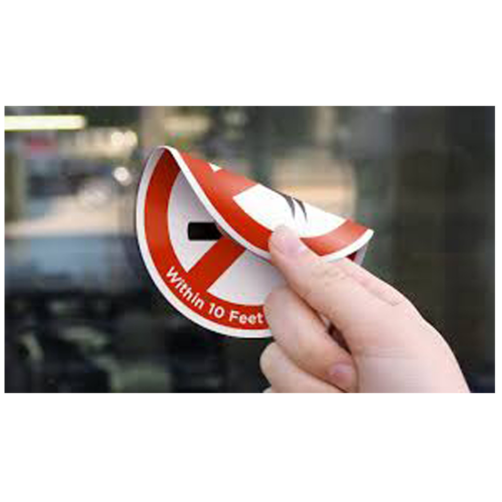 Custom Vinyl Die Cut Double Sides Stickers/Transparent Clear Removable Static Clings Window Stickers Decal