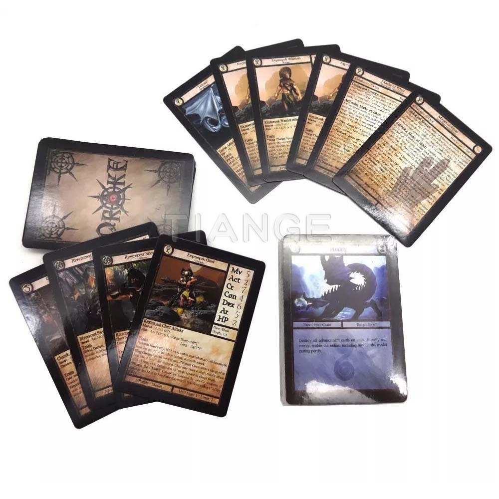 Custom Black Collection Magic Cards Game Holographic Business Trading Paper Cards