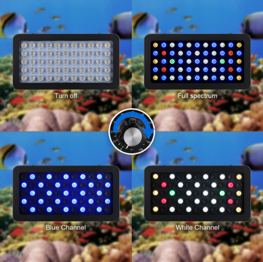 2020 Wholesale  Intelligent Marine aquarium led lighting 165w programmable aquarium light for 24