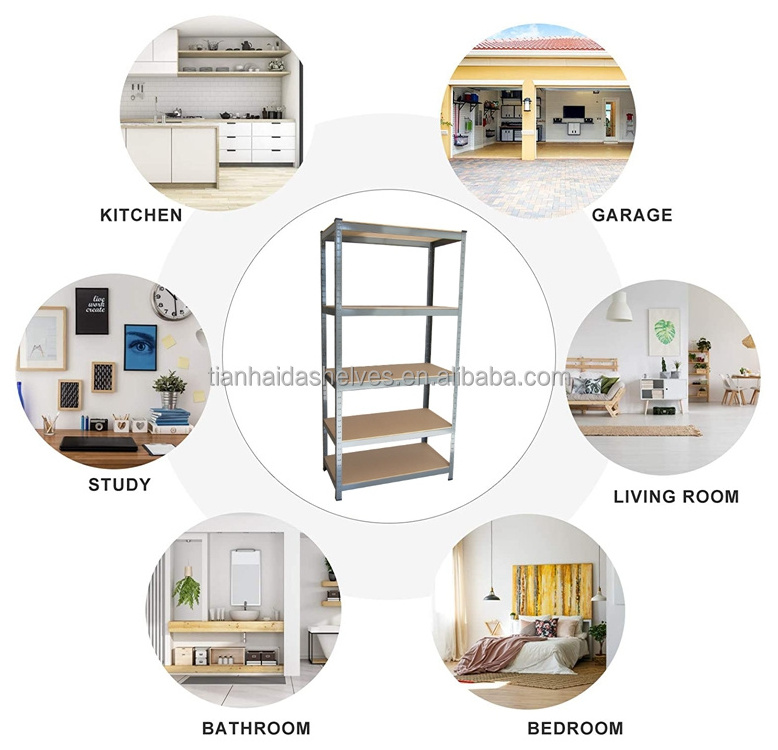 TIANHAIDA galvanized surface of slotted post angle shelving with bolts and nuts for coolroom easy assembled with bolts and nuts