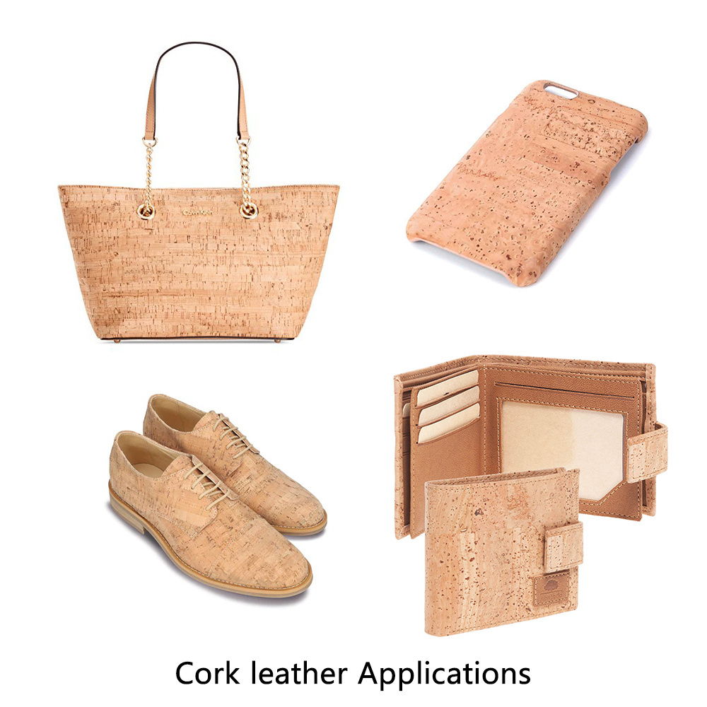 Textured comfortable cork leather fabric vegetable leather Eco leather for  Bags,Purses &. Totes