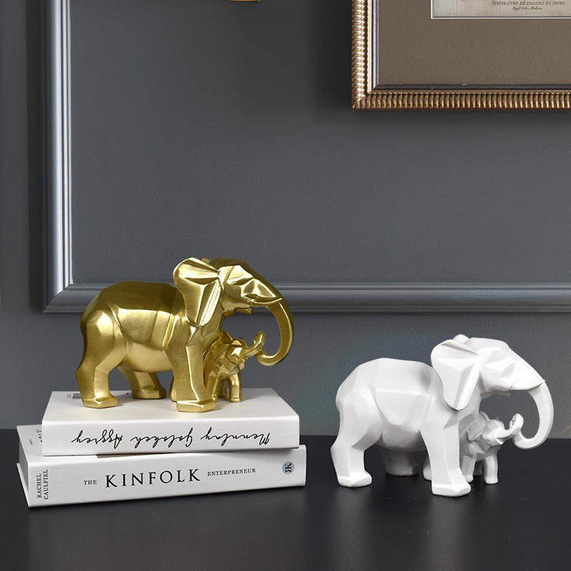 Nordic modern luxury living room trinkets creative Elephant crafts office decorations TV wine cabinet Home Decor Accessories